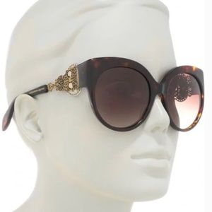 ALEXANDER MCQUEEN 57MM Cat Eye Skull Sunglasses NWT!